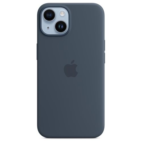 Apple Custodia MagSafe in Silicone per iPhone 14 Storm Blue