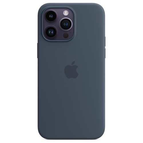 Apple Custodia MagSafe in Silicone per iPhone 14 Pro Max Storm Blue