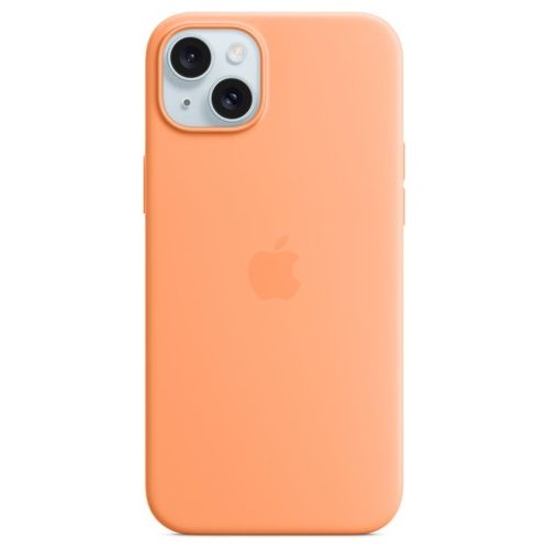 Apple Custodia MagSafe in Silicone per iPhone 15 Plus Aranciata ​​​​​​​