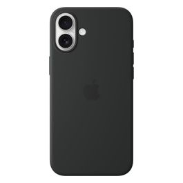 Custodia MagSafe in Silicone per iPhone 16 Plus Nero ​​​​​​​