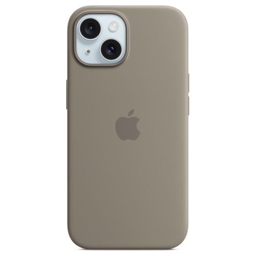 Apple Custodia MagSafe in Silicone per iPhone 15 Grigio Creta ​​​​​​​