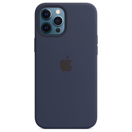 Apple Custodia MagSafe in Silicone per iPhone 12 Pro Max Deep Navy