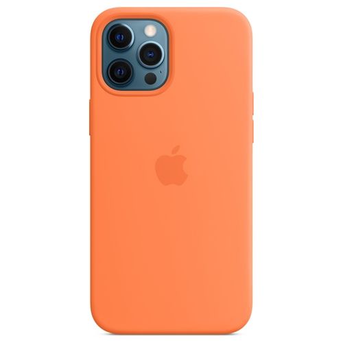 Apple Custodia MagSafe in Silicone per iPhone 12 Pro Max Kumquat