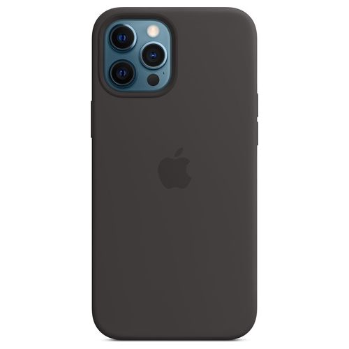Apple Custodia MagSafe in Silicone per iPhone 12 Pro Max Nero