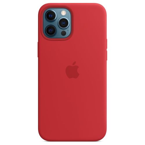 Apple Custodia MagSafe in Silicone per iPhone 12 Pro Max Rosso