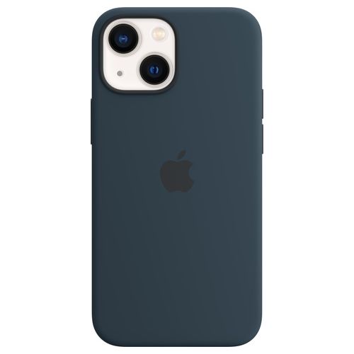 Apple Custodia MagSafe in Silicone per iPhone 13 Mini Blu Abisso