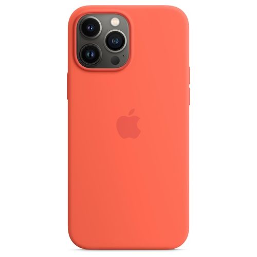 Apple Custodia MagSafe in Silicone per iPhone 13 Pro Max Mandarino