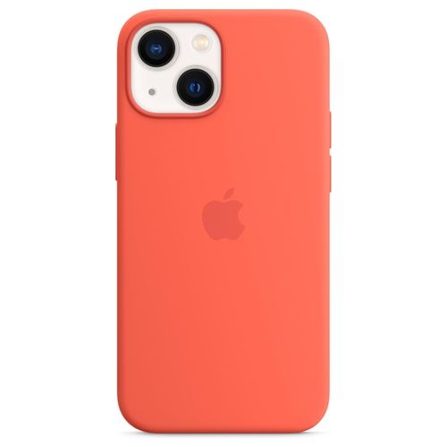 Apple Custodia MagSafe in Silicone per iPhone 13 Mini Mandarino