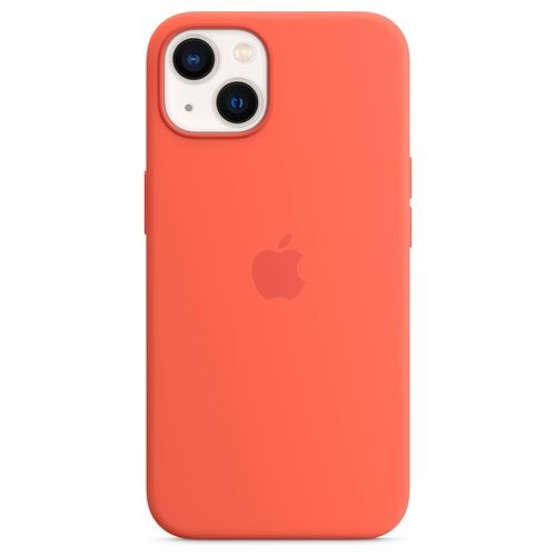 Apple Custodia MagSafe in Silicone per iPhone 13 Mandarino