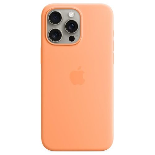 Apple Custodia MagSafe in Silicone per iPhone 15 Pro Max Aranciata ​​​​​​​