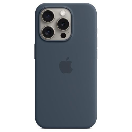 Apple Custodia MagSafe in Silicone per iPhone 15 Pro Blu Tempesta ​​​​​​​