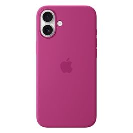Custodia MagSafe in Silicone per iPhone 16 Plus Fucsia ​​​​​​​