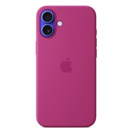 Custodia MagSafe in Silicone per iPhone 16 Plus Fucsia ​​​​​​​