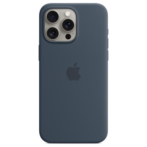 Apple Custodia MagSafe in Silicone per iPhone 15 Pro Max Blu Tempesta ​​​​​​​