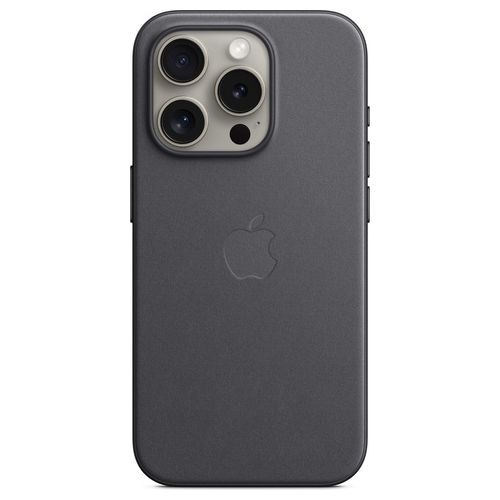 Apple Custodia MagSafe in Tessuto FineWoven per iPhone 15 Pro Nero ​​​​​​​