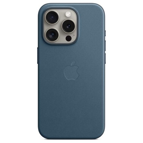 Apple Custodia MagSafe in Tessuto FineWoven per iPhone 15 Pro Blu Pacifico ​​​​​​​
