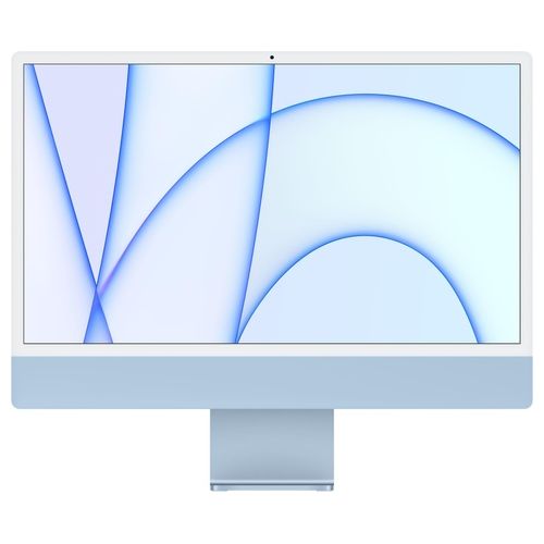 Apple iMac 24" Chip Apple M1 con CPU 8-Core e GPU 8‑Core Quattro Porte 8Gb Hd 256Gb Azzurro 2021