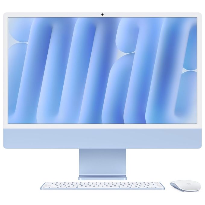 APPLE iMac da 24'' con display Retina 4.5K chip Apple M4 con CPU a 10 core e GPU a 10 core 16GB SSD da 256GB - Blu