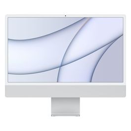 Apple iMac 24" Chip Apple M1 con CPU 8-core e GPU 8‑core, quattro porte 8GB RAM 512GB Argento 2021