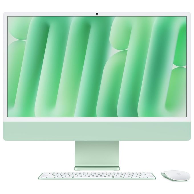 Apple iMac Chip M4 CPU 8-core e GPU 8-core Display Retina 24'' 16Gb di Memoria Unificata 256Gb di Archiviazione SSD Verde