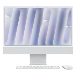 iMac Chip M4 Cpu 10-core e Gpu 10-core Display Retina 24'' 24Gb di Memoria Unificata 512Gb di Archiviazione SSD Argento
