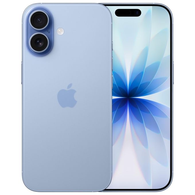 Apple MG6T4QL-A iPhone 17 Smartphone 512GB Display 6.3'' OLED ProMotion 120Hz Chip A19 5G Wi-Fi 7 IP68 colore Azzurro Nebbia