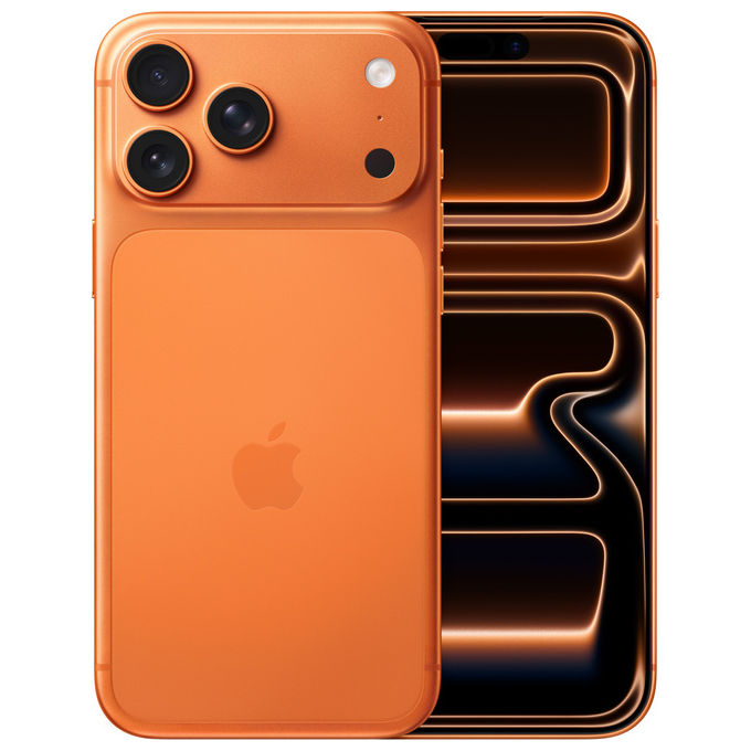 Apple MFYT4QN-A iPhone 17 Pro Max Smartphone 5G 6.9'' OLED 512 GB A19 Pro Tripla Fotocamera 48 MP iOS 26 colore Cosmic Orange