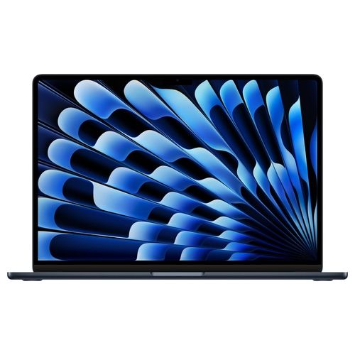 Apple MacBook Air 15" con Chip M3 Display Liquid Retina 15.3" Memoria Unificata 8Gb Archiviazione Ssd 512Gb Videocamera FaceTime HD 1080p Touch ID Mezzanotte