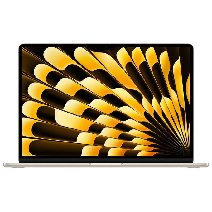 Apple MXD33T-A MacBook Air 15'' Notebook Chip M3 CPU 8-core GPU 10-core 16GB 512GB SSD macOS Sonoma colore Galassia