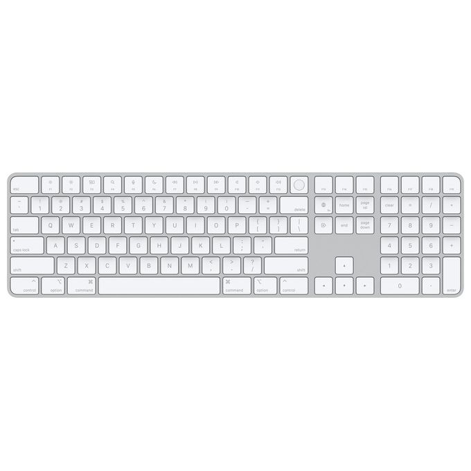Apple Magic Keyboard con Touch ID e Tastierino Numerico Inglese USA Argento