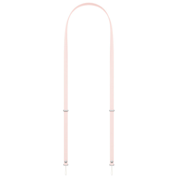 Apple Tracolla Rosa Chiaro Tessuto Riciclato per iPhone