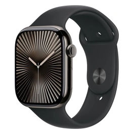 Watch 10 42mm GPS + Cellular Cassa in titanio ardesia con Cinturino Sport nero - M/L