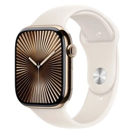 Watch 10 42mm GPS + Cellular Cassa in titanio color oro con Cinturino Sport galassia - S/M