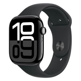 Watch 10 42mm GPS + Cellular Cassa in alluminio Jet Black con Cinturino Sport nero - M/L