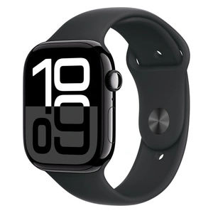 Apple Watch Series 10 Serie 10 Gps 46Mm Cassa In Alluminio Color Jet Black Con Nero Sport Band - S/M-image