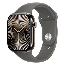 Watch 10 46mm GPS + Cellular Cassa in titanio naturale con Cinturino Sport grigio pietra - S/M