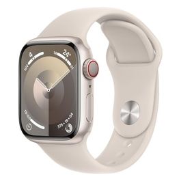 Apple Watch 9 45mm GPS + Cellular Cassa in Alluminio Galassia e Cinturino Sport Galassia M/L