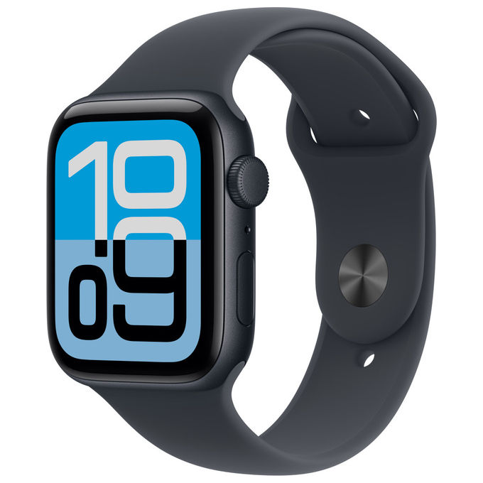 Apple Watch SE (3nd generation) SE 3 GPS 44mm Cassa Alluminio Mezzanotte con Sport Band Mezzanotte - M/L