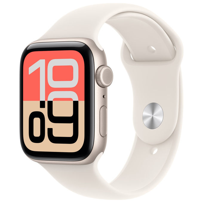 Apple Watch SE (3nd generation) SE 3 GPS + Cellular 44mm Cassa Alluminio Galassia con Sport Band Galassia - S/M