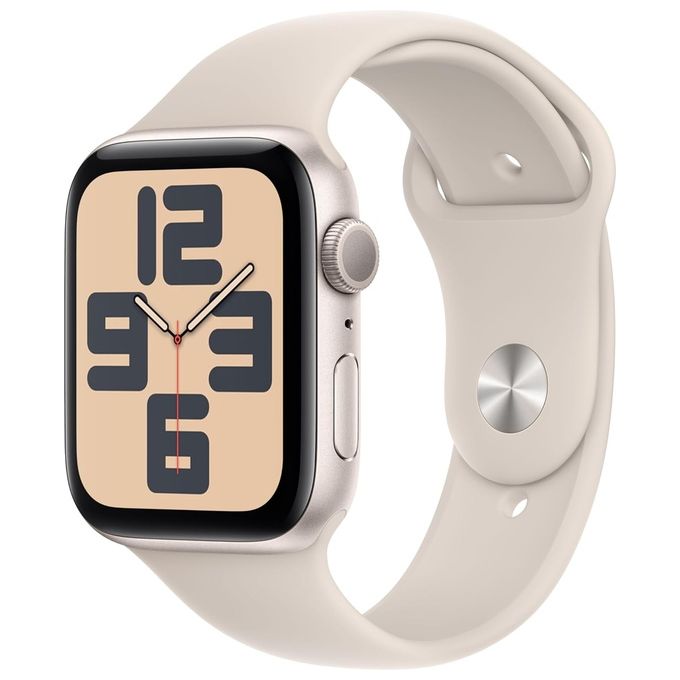 Image of Apple Watch SE 40mm GPS Cassa in alluminio galassia con Cinturino Sport galassia - S-M