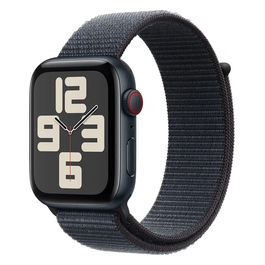 Watch SE 44mm GPS + Cellular Cassa in alluminio mezzanotte con Sport Loop inchiostro