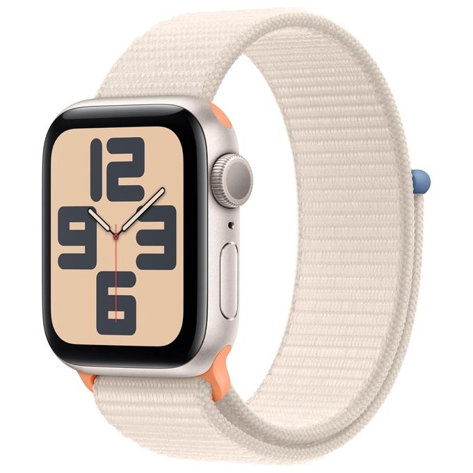 Image of Apple Watch SE 44mm GPS Cassa in Alluminio Galassia e Sport Loop Galassia Italia
