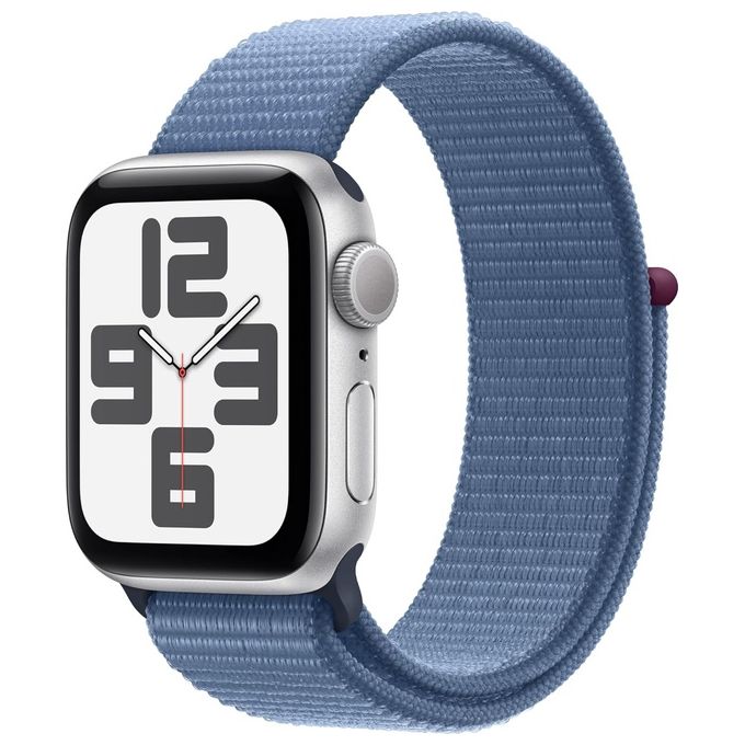 Image of Apple Watch SE 44mm GPS Cassa in Alluminio con Cinturino Sport Loop Blu Inverno