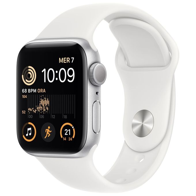 Apple Watch SE 40mm GPS Cassa in Alluminio Sport Bianco Regular