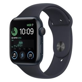 Apple Watch SE 44mm GPS Cassa Mezzanotte in Alluminio e Cinturino Sport Mezzanotte Regular