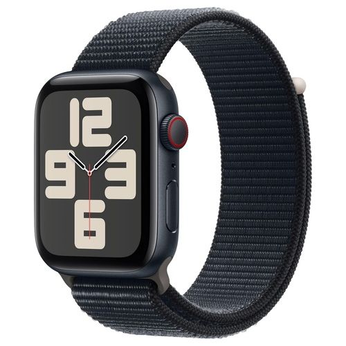 Apple Watch SE 40mm GPS + Cellular Cassa in Alluminio Mezzanotte e Sport Loop Mezzanotte