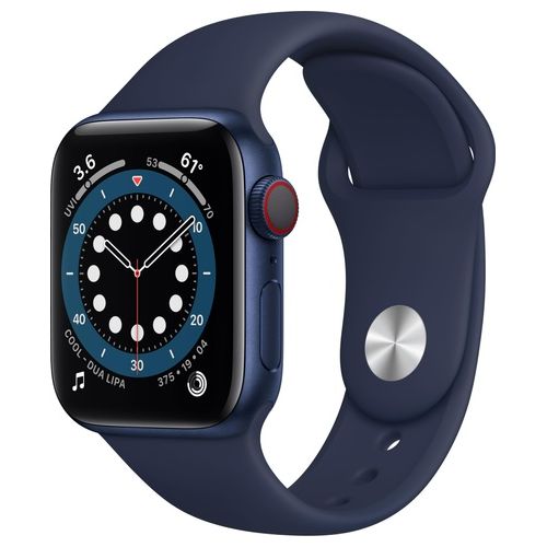 Apple Watch 6 40mm Gps + Cellular Cassa Blu in alluminio cinturino Sport Blu