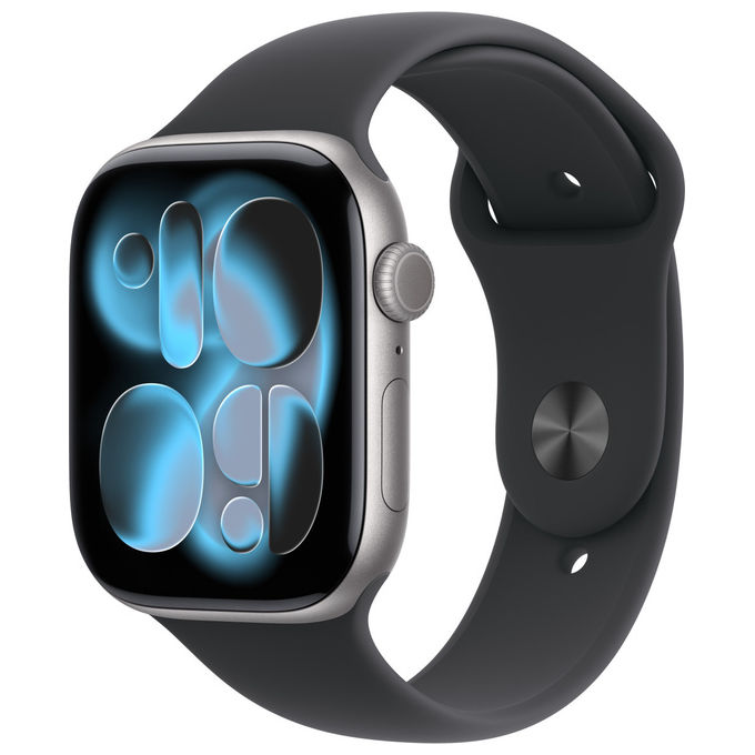 Apple Watch Series 11 MFC94QL-A 46mm GPS + Cellular Alluminio Grigio Siderale Sport Band Nero