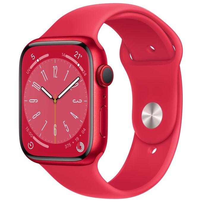 Apple Watch 8 45mm GPS + Cellular Cassa (Product) Red alluminio cinturino Sport