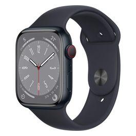 Apple Watch 8 45mm GPS + Cellular Cassa Mezzanotte in alluminio cinturino Sport Mezzanotte Regular